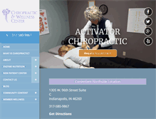 Tablet Screenshot of chirowellnessindy.com